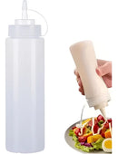 1 Bisnaga Flexível 1l Ketchup Molho Mostarda Lanchonete Cor Branco