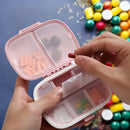 Caixa Porta Comprimidos E Suplementos Semanal Diário Seguro Cor Rosa