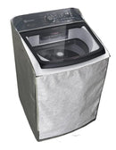 Capa Maquina Lavar Electrolux Lev 17kg Ziper Transpar Cinza