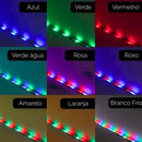 Fita Led 10m Colorida Rgb 3528 Piscina Sanca Fachada + Fonte Tensão De Operação