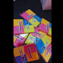 40 Blocos Recados Cole Fácil Neon 38x50mm 100 Folhas Cores: Rosa Azul Laranja Amarelo Imprimaster