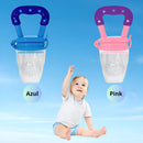 Chupeta Mordedora Frutas Alimentar Bebê Bico Silicone