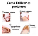 3 Protetor De Calcanhar Revest Alto Conforto Tênis E Sapatos Cor Nude