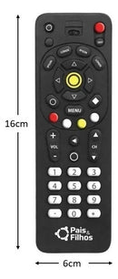 Mordedor Infantil Macio Bebê Controle Remoto E Cor Preto Mordedor Controle Remoto TV