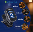 Afinador Cromático Violão Viola Violino Ukulele Baixo Guitar