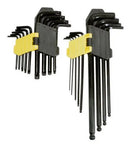 Kit 18 Peças Jogo Chave Allen Hex Torque Bola Longa