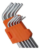Jogo Chave Torx Com Furo Torque Tork Curta 9 Peças T10 -t50
