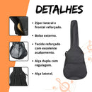 Capa Violão Clássico Luxo Viasom Preta Strinberg Tagima Gian