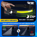 Kit 2 Lanterna De Cabeça Led Potente Pesca Mecânico Bike HW Camping Recarregável 6 Funções