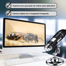 Microscópio Digital Usb Zoom Portátil Câmera Zoom 1600x Note Cor Preto Polares