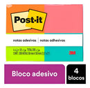Post-it 653 Tropical 4 Blocos De 50 Folhas Cada 50mm X 38mm