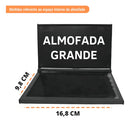 Almofada Carimbo Grande N4 + Tinta Refil Preta Inclusa