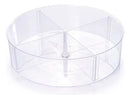 Organizador Giratório Com Divisória Multiuso - Plasútil Cor Cor Transparente
