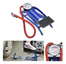Bomba Ar Pedal Alta Pressão Encher Pneu Bicicleta Moto Carro Jack Acessorios Cor Azul