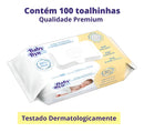 Lenços Toalhas Umedecidas Baby Byn Recem Nascido 100 Folhas
