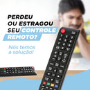 Kit 2 Controle Remoto Para Tv Samsung 4k Lcd Led Plasma Teclas Smart Hub E Futebol Casenn