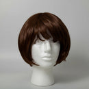 Peruca Chanel, Feminina Cosplay, Fantas Marrom-escuro