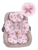 Redutor De Bebê Conforto Almofada Apoio De Borboleta rosa