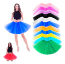 Saia Tule Adulto Colorida C/brilho Festa Carnaval 40 Cm T Azul