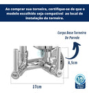 Torneira Com Filtro Gourmet Pia Cozinha Parede Luxo Dois Jatos em ABS