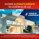 Lâmpada Inteligente Sensor Luminosidade 6500k 9w Bulbo E27 Cor da luz Branco-frio