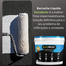 Pintura Borracha Liquida Solução Total Euro Decor 4kg Top Acabamento Acetinado Cor Cinza Shark