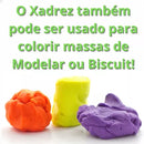 Corante Líquido Bisnaga Preto 50ml 3 Unidades Xadrez