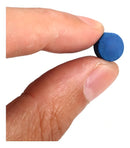 50 Un Sola De Couro Para Taco De Bilhar Sinuca Snooker 11mm Cor Azul