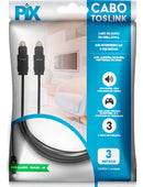 Cabo Optico Audio Toslink 3 Metros, Xbox, Ps4, Ps3, 018-9003