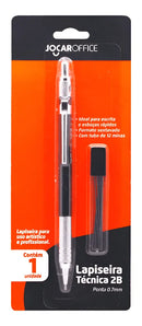 Lapiseira Técnica 2b 0.7 Jocar Com Tubo De Grafite