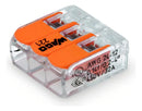 Conector Emenda Wago 3 Vias 4mm Transparente-221-413 - 10 Pç