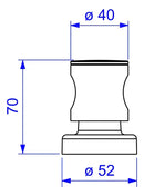 Acabamento C35 Para Registro 1/2, 3/4 E 1 Deca 4900.c35.PQ