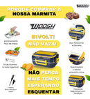 Marmita Inox Cor Azul-escuro Tomada Woosh de Aluminio Repartição Em Inox