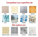 04x Suporte Varão Haste Cortina Adesivo Dupla Face Até 5kg Cor Transparente