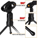 Microfone Condensador SF 666 Com Tripé E Cabo 2m