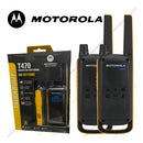 Talkabout Motorola T470 Walk Talk Rádio Comunicador Cor Amarelo até 2km na cidade até 35km Na montanha sem Interferência.