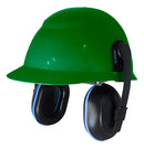 Capacete De Segurança + Abafador De Ruidos Concha + Jug Verde