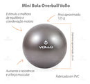 Mini Bola Overball 25cm Yoga Pilates Fisioterapia Funcional Ginástica Reabilitação PVC Vollo