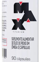 Ômega 3 90 Cápsulas Suplemento Academia Max Titanium