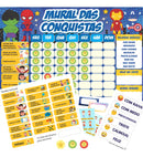 Quadro de rotina diária infantil incentivo Herois Atividades