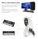 Lotus Cabo Adaptador Conversor Audio Midi Gravacao Interface Usb