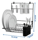 Escorredor Pratos E Copos Parede Dobrável Cook Home Preto Arthi