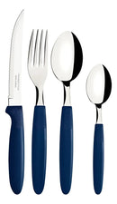 Jogo De Talheres Inox Faqueiro 24 Peças Tramontina Ipanema A Cor Azul