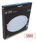 Painel Led Alu 24w 4000k Emb. Redondo 110v/220v 30cm Avant