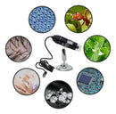 Lupa Microscópica Digital Zoom 1600x Usb Analise Capilar Cel Jiaxi Cor Preto