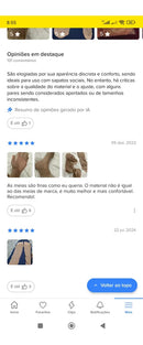 Meias Soquete Femininas Kit 10 Pares Nude E Pr Preto 36-40