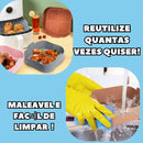03 Forma Silicone Air Fryer Reutilizavel Protetor 20cm