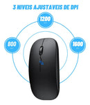 Mouse Sem Fio Bluetooth Recarregável Notebook Wireles
