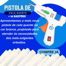 Pistola De Cola Quente Bico Fino Bivolt + 10 Bastões - Lar Das Fitas