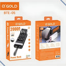 Carregador Portátil Power Bank 20.000 Universal Com Lanterna Cor Preto